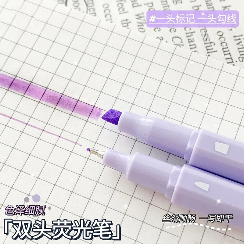 7Pcs/Box Minimalist Transparent 0.5mm Gel Pens Fashion Office Signature Pen Creative Multifunction School Supplies