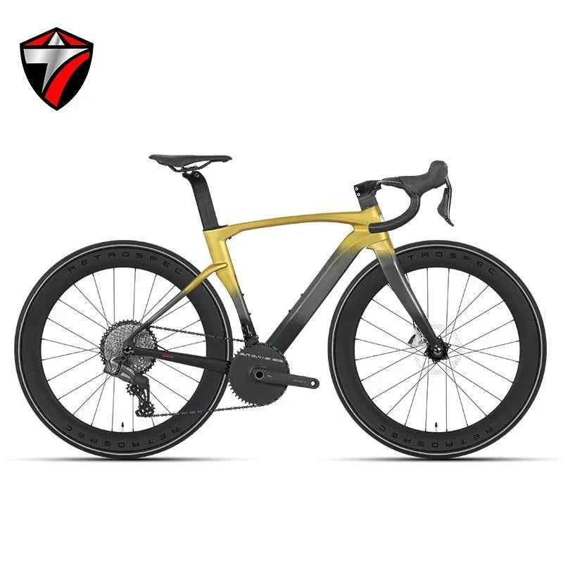 TWITTER Cyclone Full Carbon Road Bike – WheelTop Wireless 12-Speed, Hydraulic Disc Brakes