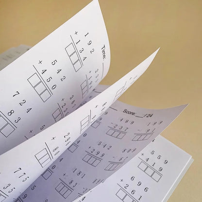 Addition And Subtraction Within 1000 Maths Workbook Primary School Training Book Arithmetic Competition Teaching Aids Montessori