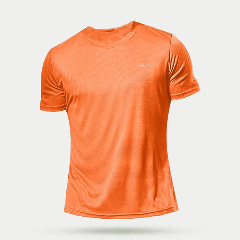 Summer Mens Shirts  Running Bodybuilding Shirts Sport Gym t Shirt Men Short Sleeve Fitness Tops Oversized t-Shirt Jersey