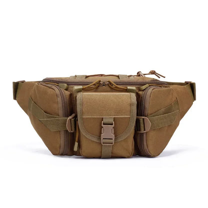Men's Tactical Fanny Pack Nylon Waist Bag - Outdoor Sports Cycling Travel Hiking Camping Hip Pack Small Utility Belt Bag