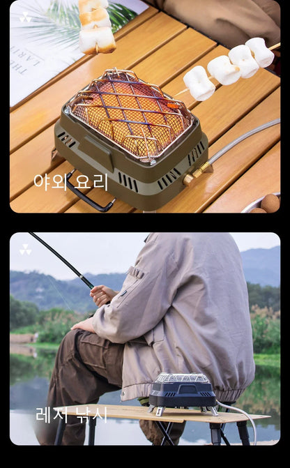 Portable Camping Heating Stove Outdoor Multifunctional Gas Range Heating Outdoor Gas Heater