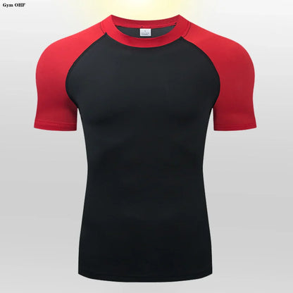 Men's T-Shirt Running Sport T Shirt Men Compression Top Tee Fitness Quick Dry Tight Training Gym Sport Running Shirts Men Jersey