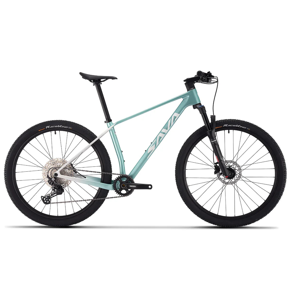 SAVA Men's Carbon Fiber Mountain Bike 12-Speed Adult MTB Bicycle Frame 27.5/29 Inch Shimano M6100 Components