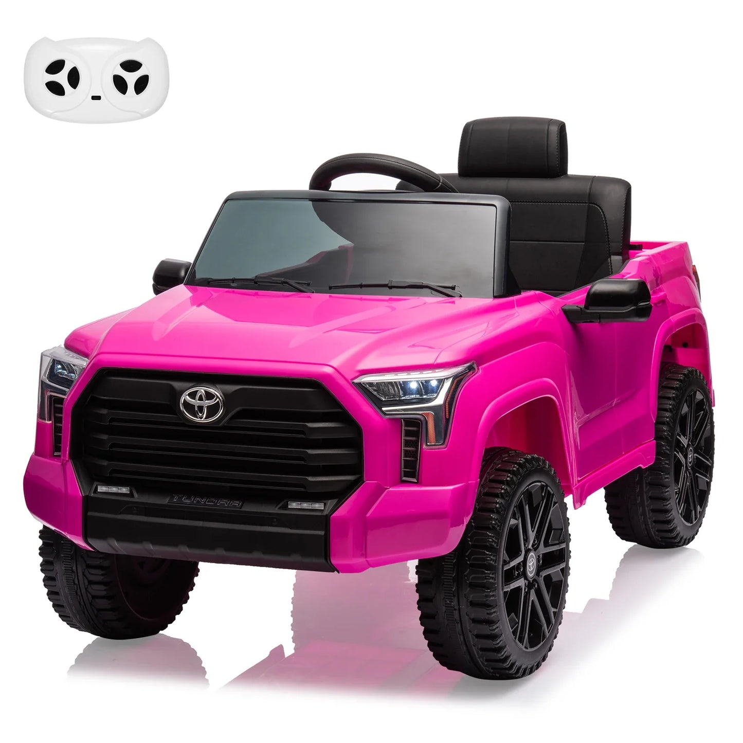 12V Ride on Car for Kids, Licensed Toyota Electric Car Ride on Truck with Remote Control, MP3, LED Lights Toys for Boys Girls
