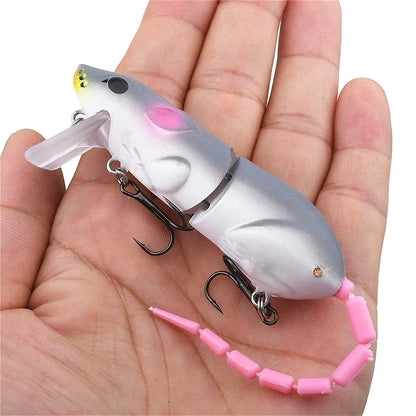 Floating Plastic Mouse Swimbait Lure – 155mm, Topwater, Pike & Bass, 5 Colors
