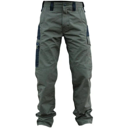 Men's Multi-Pocket Cargo Trousers – Wear-Resistant Tactical Work Pants for Outdoor Use