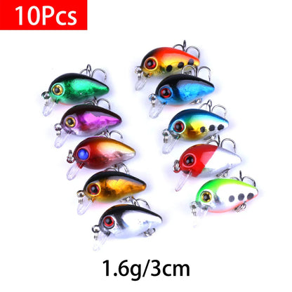 Fishing Lures Set Crankbait Tackle Hard Bait Kit Artificial Minnow Popper Pencil Swing Swimbait Wobblers Bionic Crank