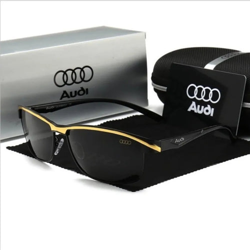 Audi UV400 Polarized Rectangle Sunglasses Glasses for Men Women Driving Motorcycle Outdoor Cycling Glasses AntiGlare Lens 551