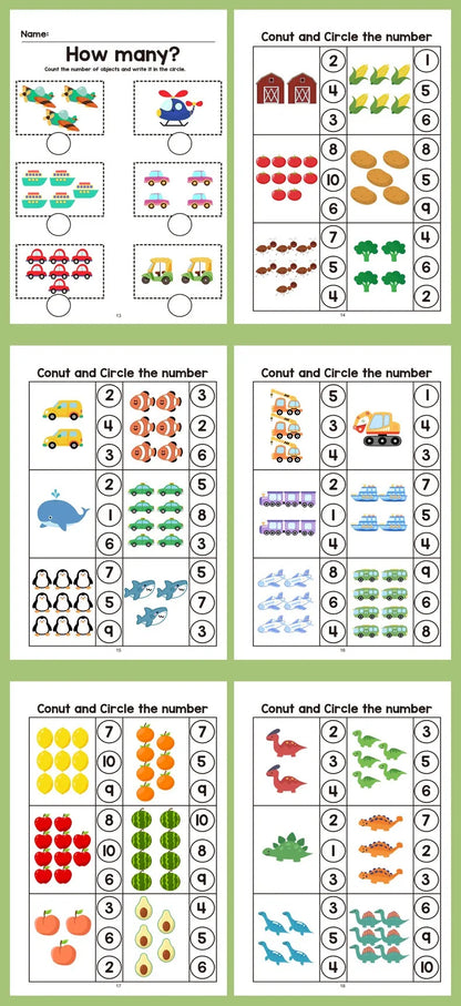 64 Pages Filled in With Numbers Logical Thinking Training Fun Math Exercise Book