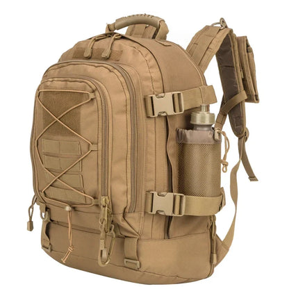Tactical Backpack – 39–64L Expandable, MOLLE, Water-Resistant Nylon, 6 Colors
