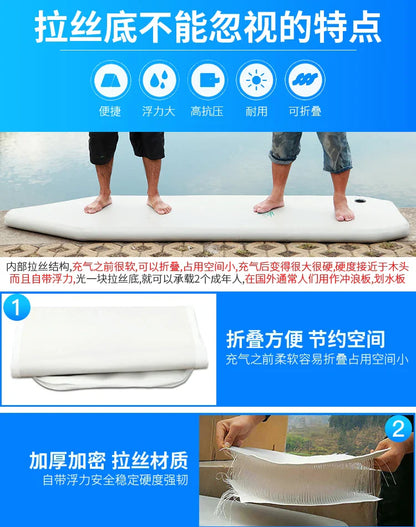 2.0~3.6m Inflatable Boat Air Deck Set 2+1 Air Chamber 0.9mm Thickened PVC 3-layer Mesh Wear Resistance Kayaks LUYA Fishing Boat