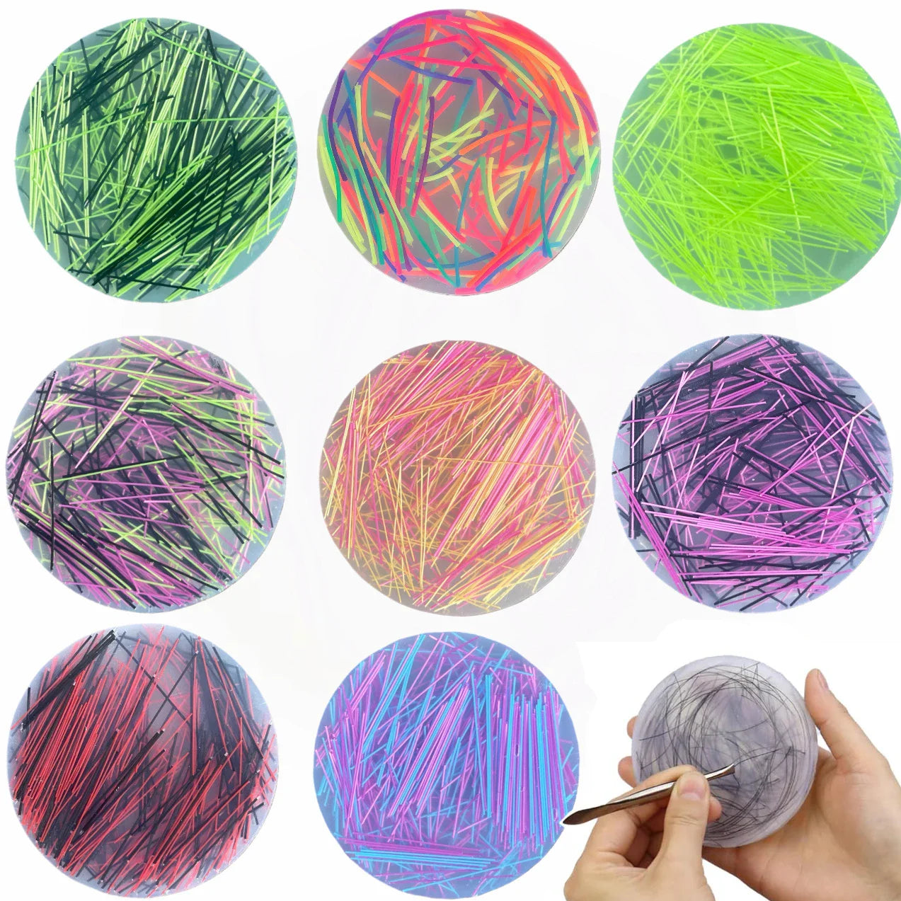 6cm Skin Picking Fidget Toys with Tweezer Silicone Picking Pad Hair Pulling Stress Relief Fidget Toys for Adults Kids juguetes