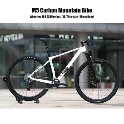 Twitter New M5 Wireless Carbon MTB Bicycle 29 Wheeltop EDS OX 13S Electronic Shifter Inner Cables Mountain Bikes For Adults