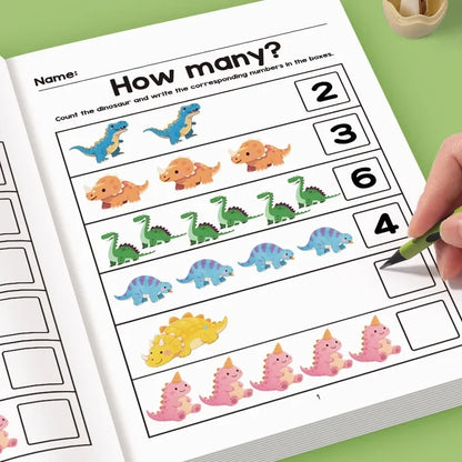 64 Pages Filled in With Numbers Logical Thinking Training Fun Math Exercise Book