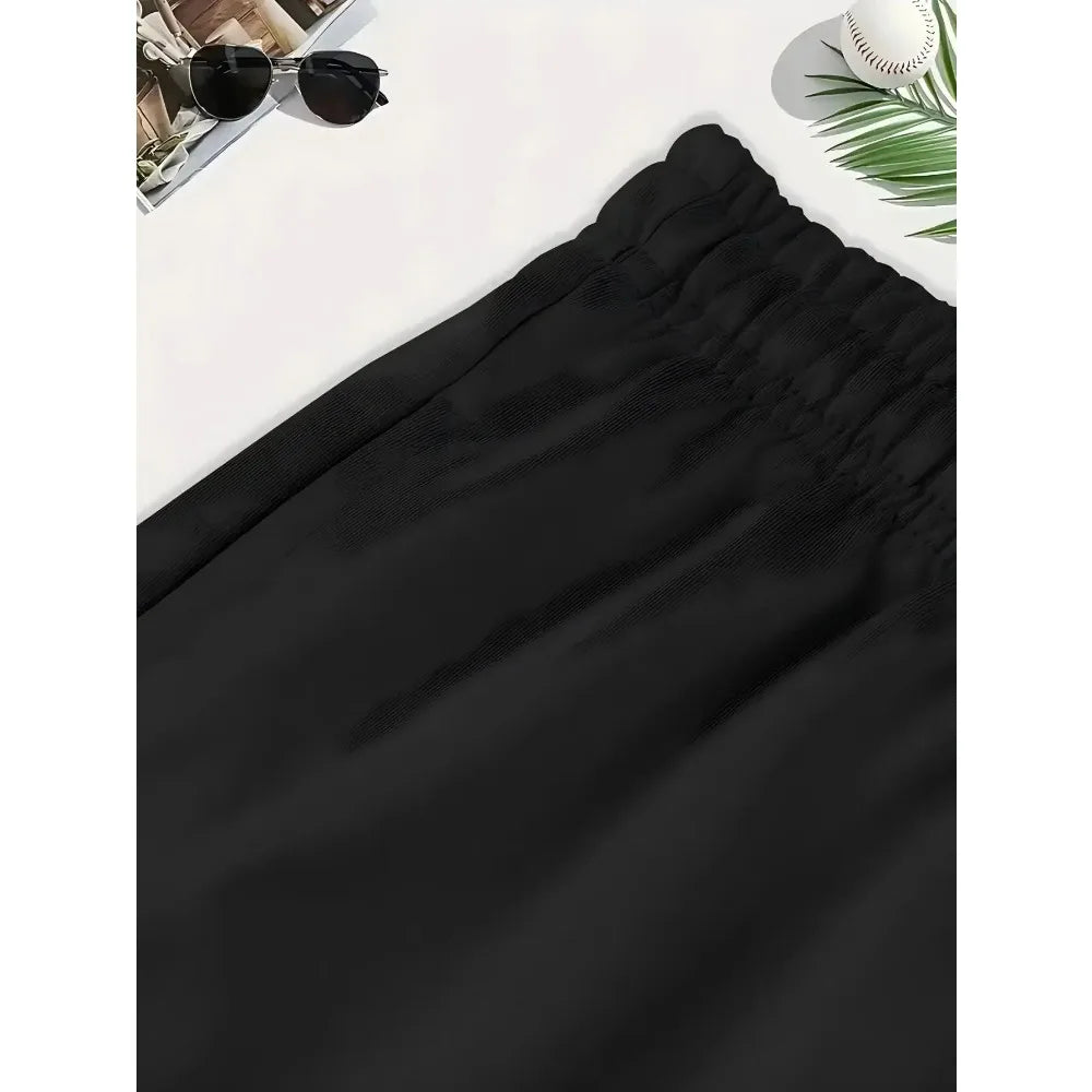 Women's Coffee Weather Pattern Shorts – High-Waist Drawstring Summer Shorts