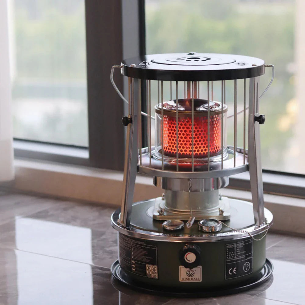 Liftable Kerosene Camping Stove – Windproof Portable Heating Stove for Outdoor & Home Use