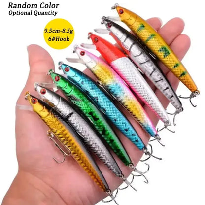 Fishing Lures Set Crankbait Tackle Hard Bait Kit Artificial Minnow Popper Pencil Swing Swimbait Wobblers Bionic Crank