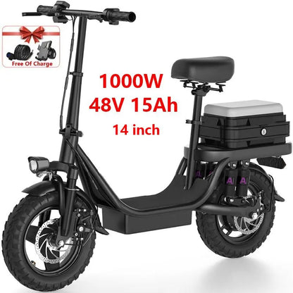 New 14 20 Inch Cheap Electric Scooter,1000w 2000w 30-50mph 30-60miles 48v Removable Battery Aluminum Alloy,for Electric Bicycle
