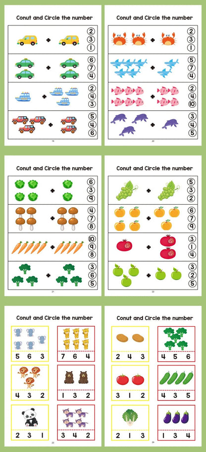 64 Pages Filled in With Numbers Logical Thinking Training Fun Math Exercise Book