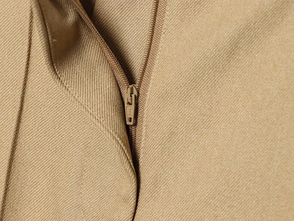 KONDALA Office Lady Chic Women Blazer Suit Double Breasted Long Sleeve Blazer Long Zipper Pants New Fashion 2026 Spring Suit