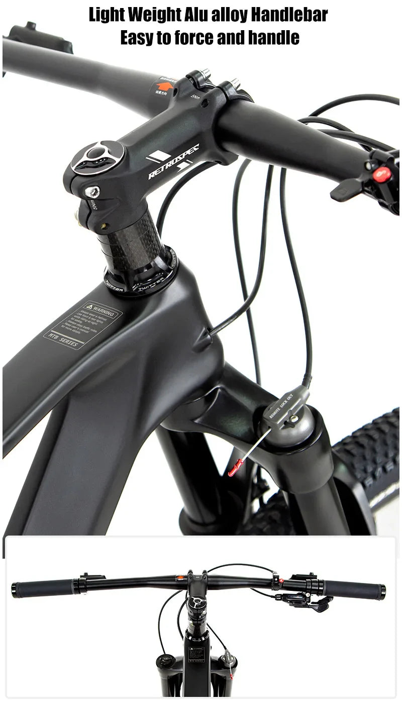 Twitter New M5 Wireless Carbon MTB Bicycle 29 Wheeltop EDS OX 13S Electronic Shifter Inner Cables Mountain Bikes For Adults