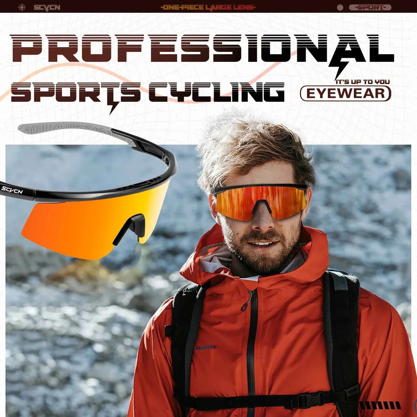 Scvcn New Cycling Glasses MTB Riding Skating Sunglasses Bike UV400 Polarized Fishing Goggles Man Woman Bicycle Eyewear 2026