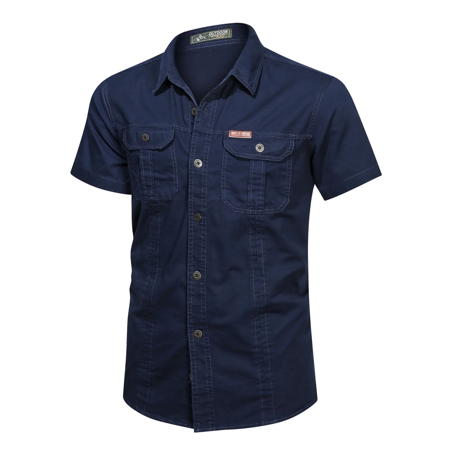 Men's Short Sleeve Tactical Hunting Shirt – Quick-Dry Combat Fishing & Hiking Shirt