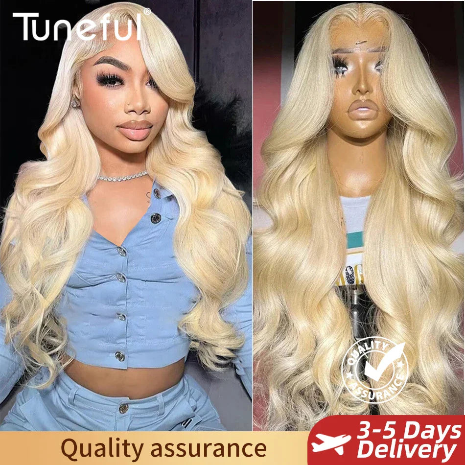 6 x 13 Blonde Lace Front Wig Human Hair | HD Transparent 13x6 Body Wave Wig