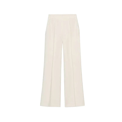 Double-Breasted Long-Sve Suit Jaet 304035 Sewing Decorative High Waist Casual Long Pants 303035 Faionable Women's Set