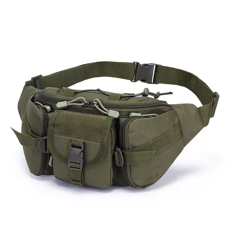 Men's Tactical Fanny Pack Nylon Waist Bag - Outdoor Sports Cycling Travel Hiking Camping Hip Pack Small Utility Belt Bag