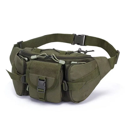 Men's Tactical Fanny Pack Nylon Waist Bag - Outdoor Sports Cycling Travel Hiking Camping Hip Pack Small Utility Belt Bag