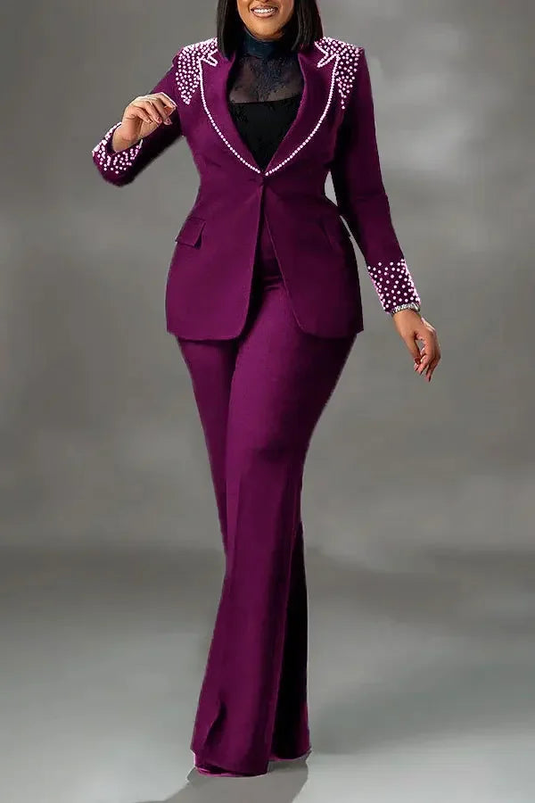 Customized 2 Piece Women Sets Plus Size Dashiki African New Arrival Matching Two Pieces Sets Blazer Coat Top Pants Suits Outfits