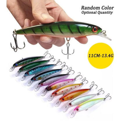 Fishing Lures Set Crankbait Tackle Hard Bait Kit Artificial Minnow Popper Pencil Swing Swimbait Wobblers Bionic Crank