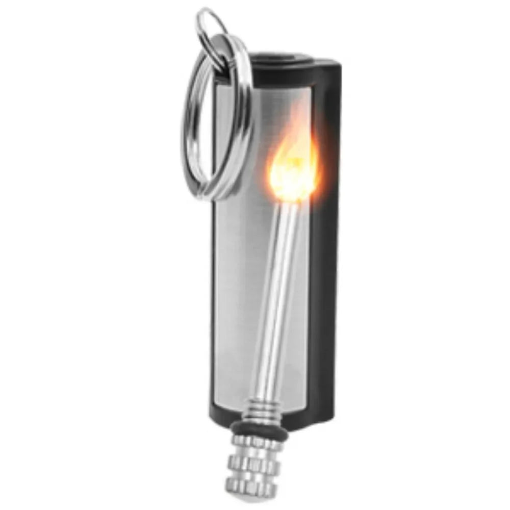 1-50pack Match Lighter, Flint Metal Match Lighter, Outdoor Camping Portable Emergency Survival Lighter, Can Light 10,000 Times
