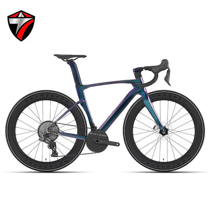 TWITTER Cyclone Full Carbon Road Bike – WheelTop Wireless 12-Speed, Hydraulic Disc Brakes
