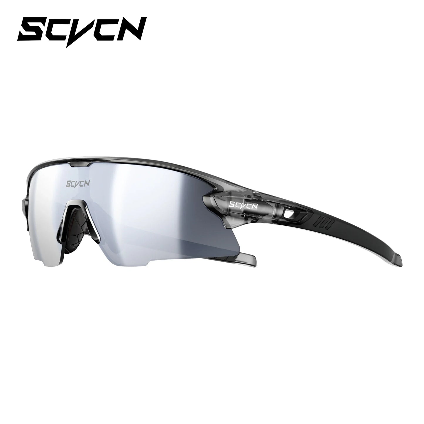 SCVCN New Sports Sunglasses Photochromic Cycling Glasses Mountain Bicycle Goggles MTB Road UV400 Protection Sun Eyewear for Man