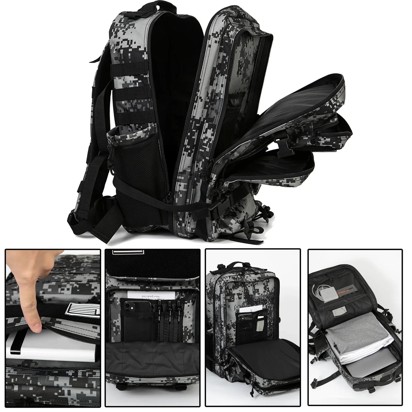 Tactical Hunting Rucksack with Dual Cup Holders