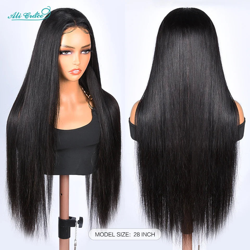 Ali Grace Glueless Wig 5x6 Straight Human Hair Wear&Go 4x4 Lace Closure Wig PrePlucked Hairline 13x4 Lace Front Human Hair Wigs