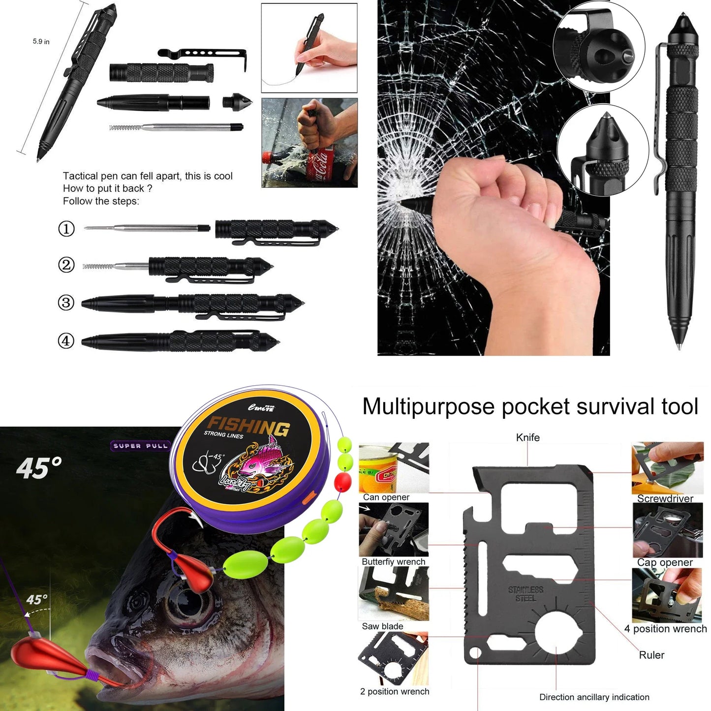 Survival First Aid Kit – Full Outdoor Emergency Trauma Bag for Camping & Hiking