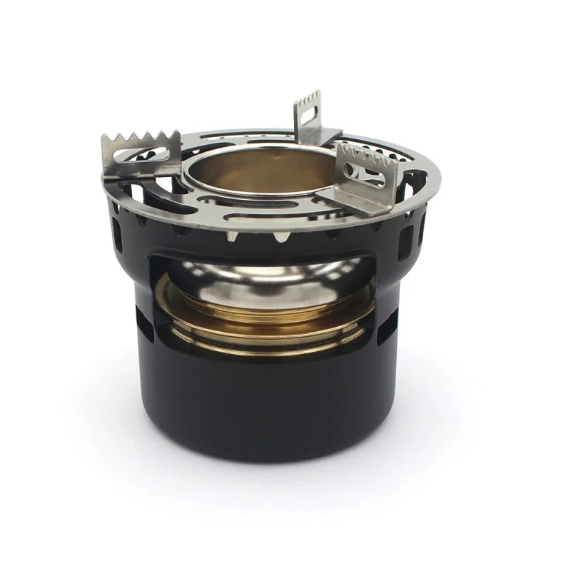 Aluminum Alcohol Camp Stove – Lightweight with Pot Stand & Storage Bag, 4 Colors