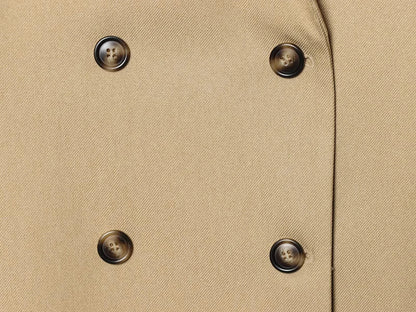 KONDALA Office Lady Chic Women Blazer Suit Double Breasted Long Sleeve Blazer Long Zipper Pants New Fashion 2026 Spring Suit