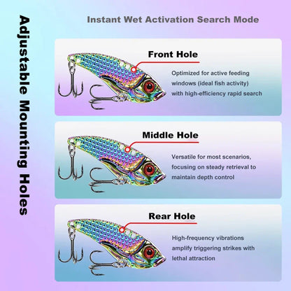VIB Rattlesnake Iron Jig Fishing Lure – Long-Cast Hard Lure, 3.5g to 15g