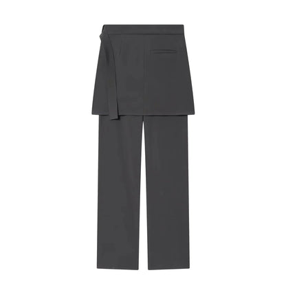 KONDALA Women Office Lady Trendy Blazer Set Belt Blazer Waist Skirt Design Pants New Fashion 2026 Spring Chic Commute Mujer Set