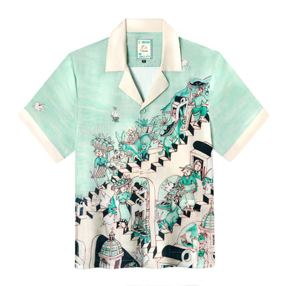 ‘Le Sirenuse’ by Lucio Liguori (Silk & Cotton Twill)