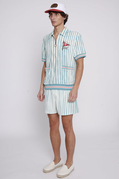 ‘Striper’ Swim Trunks (Blue)