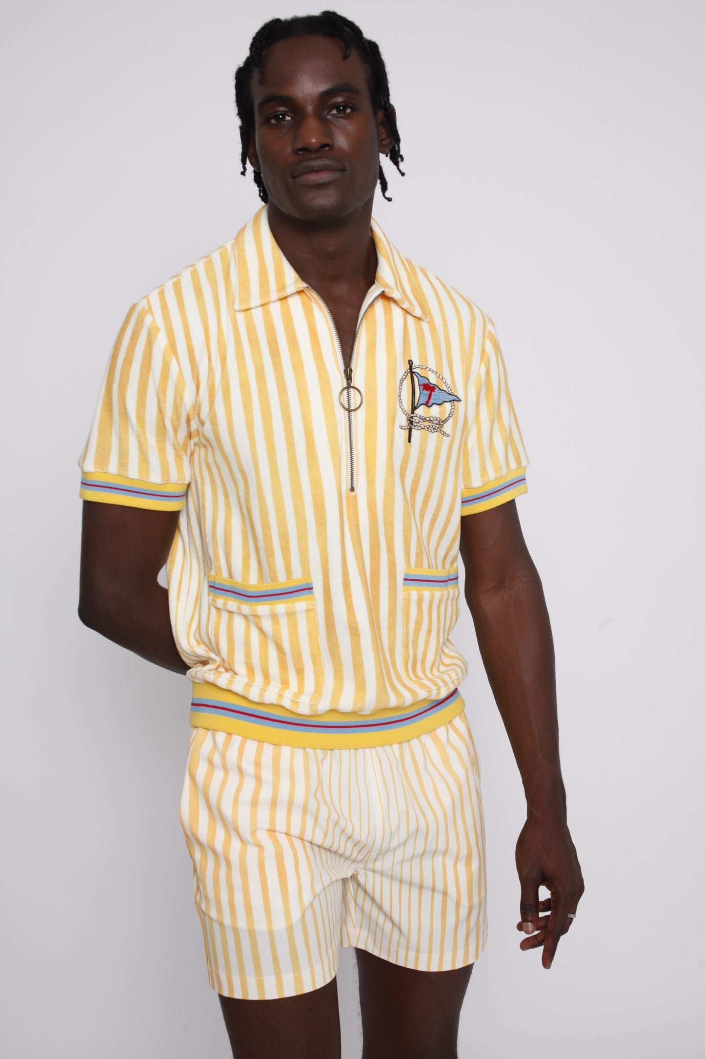 ‘Striper’ Swim Trunks (Yellow)