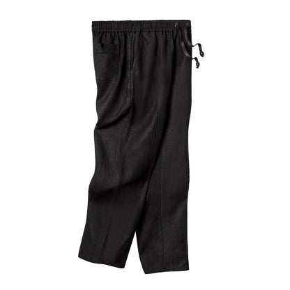 Easy-Going Pants (Black Linen)