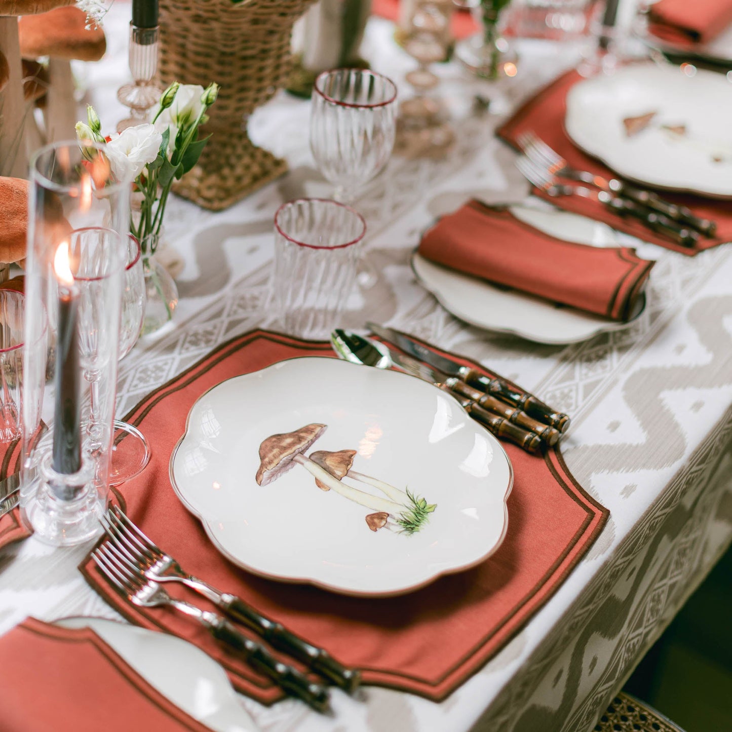Putty Ikat Tablecloth