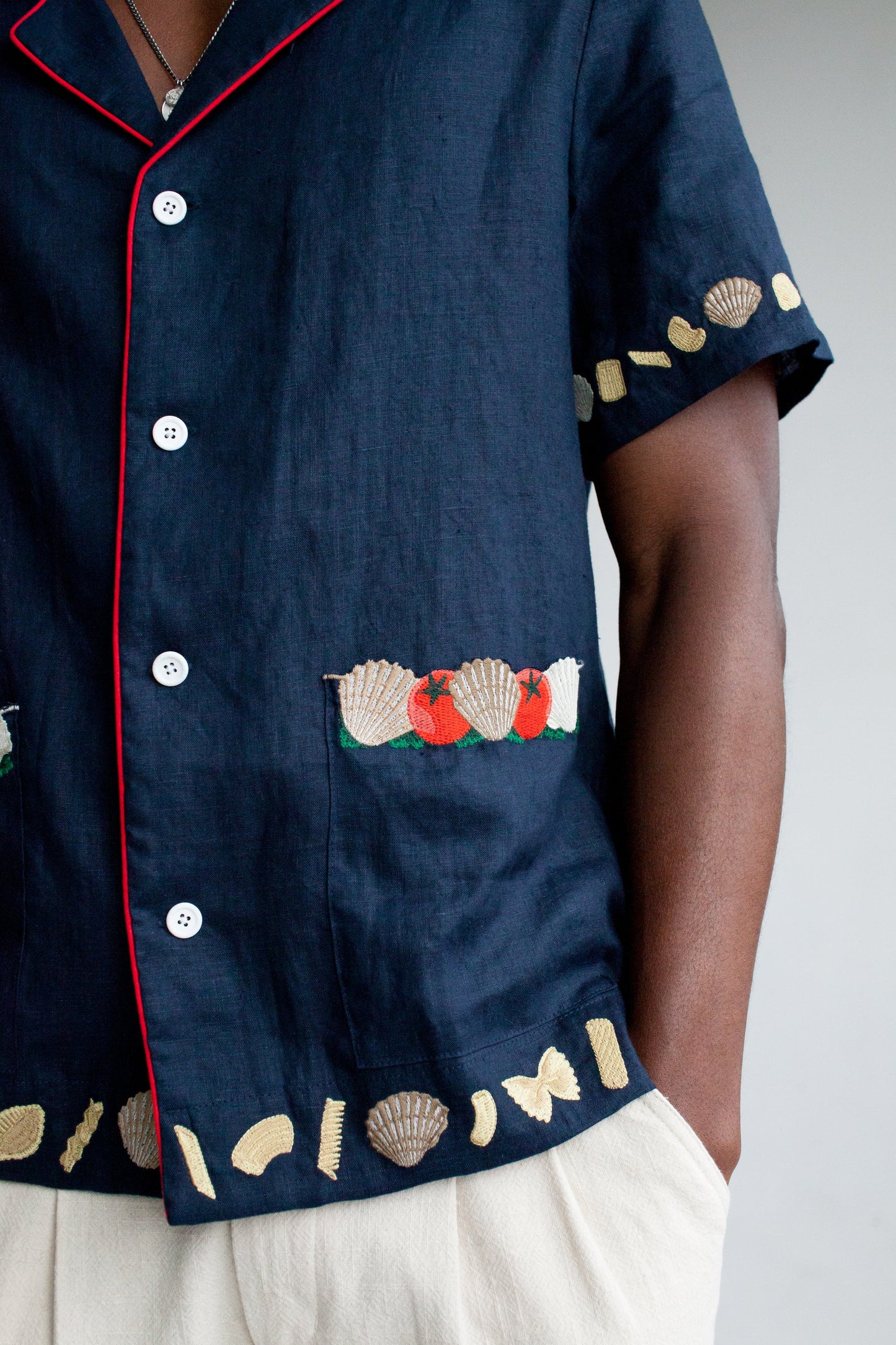 'Vongole!' Cabana (Navy)